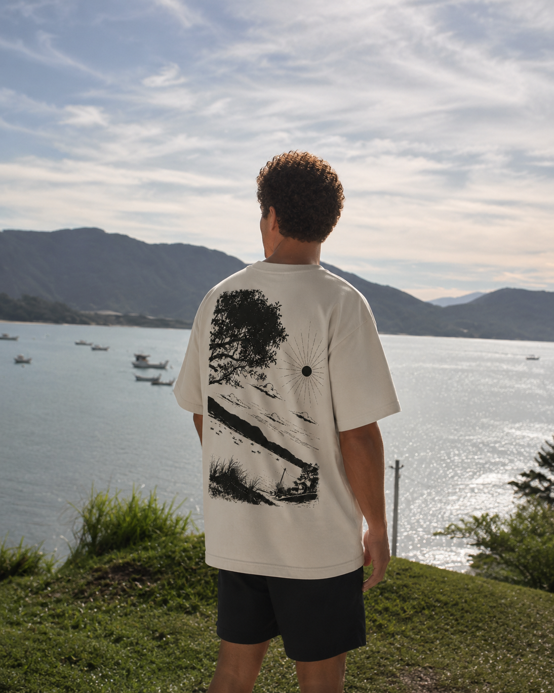 Camiseta Garopaba Coast inspirada na paisagem do litoral
