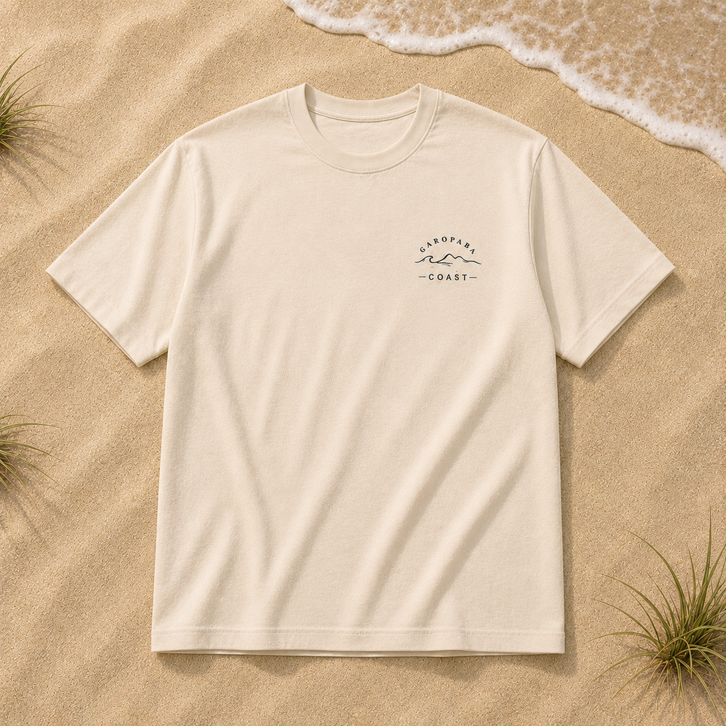 Camiseta Oversized Garopaba Coast – Praia do Siriú | Off White