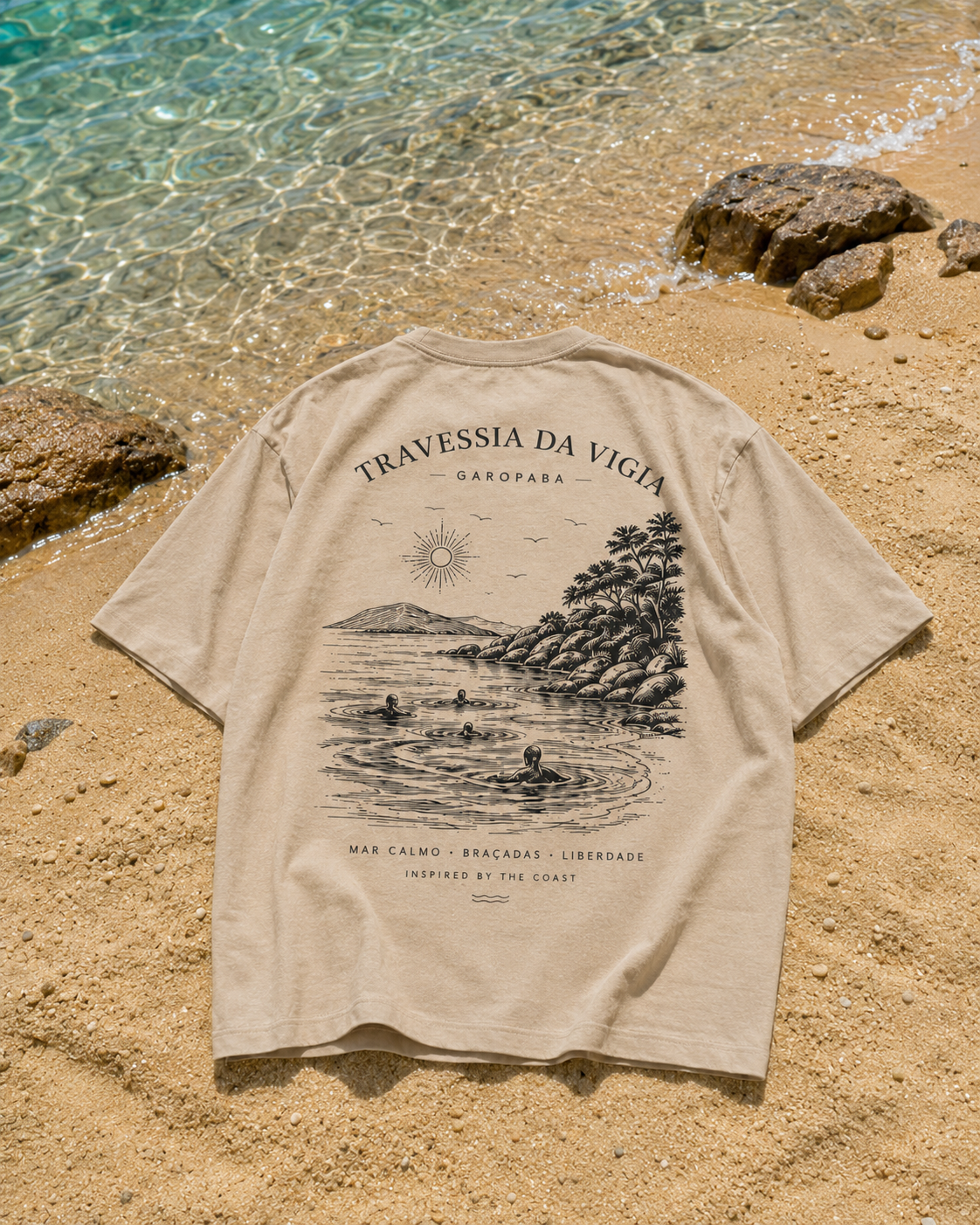 Camiseta Oversized Travessia da Vigia – Garopaba Coast