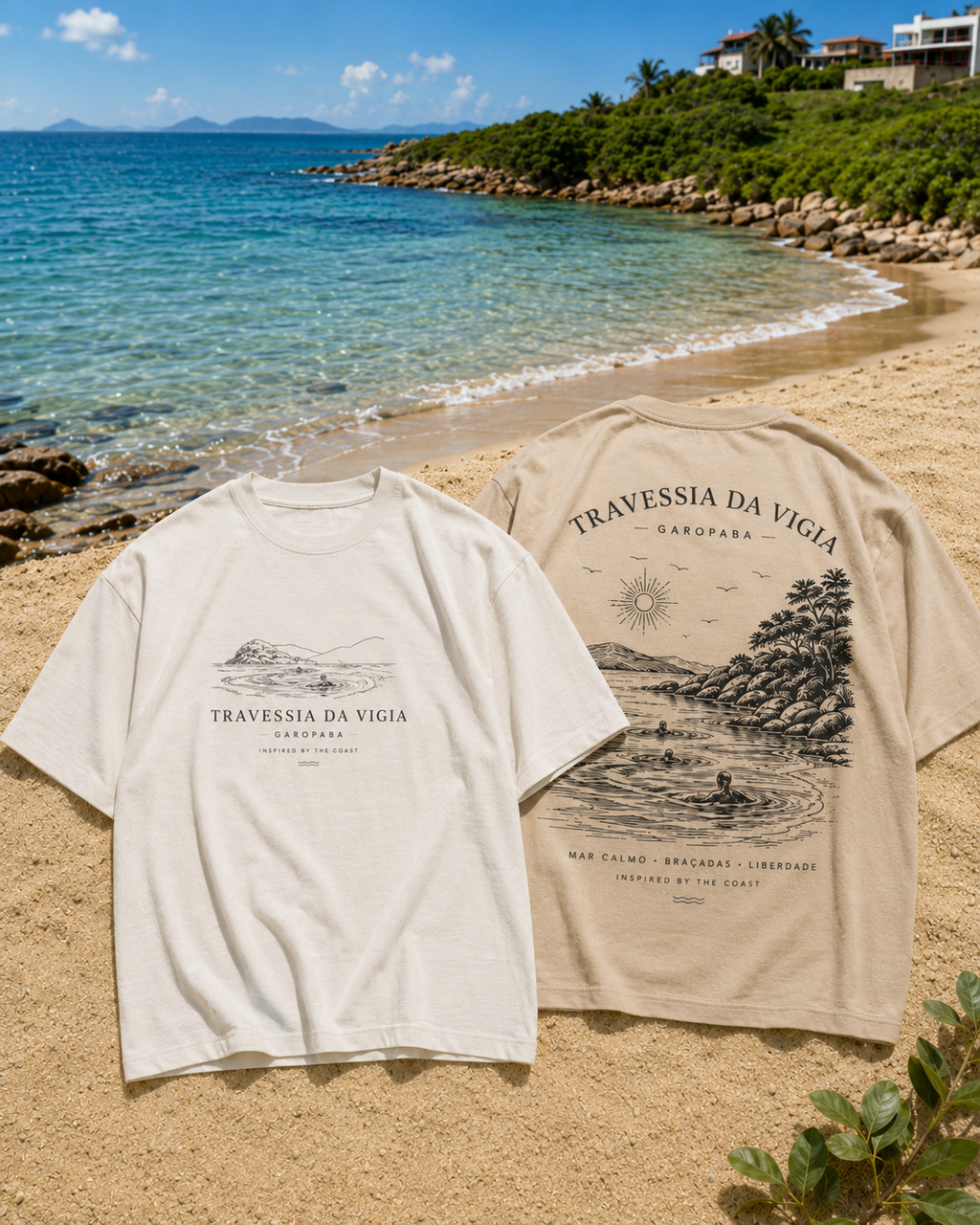 Camiseta Oversized Travessia da Vigia – Garopaba Coast