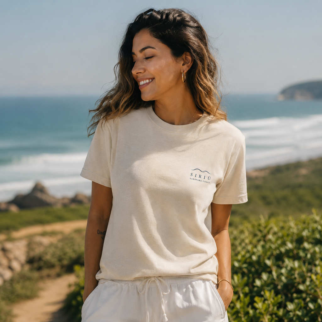 Camiseta Garopaba Coast – Praia do Siriú | Off White