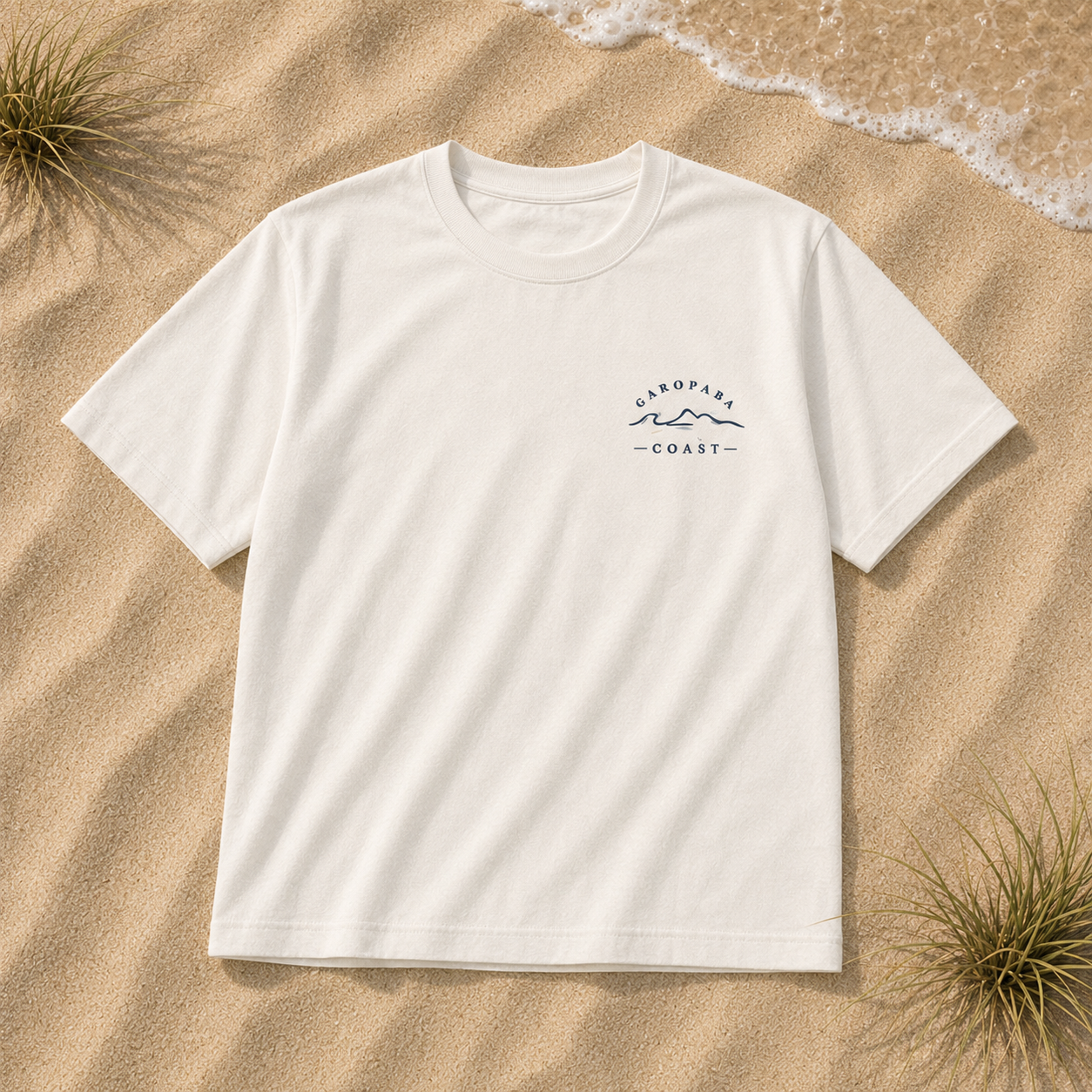 Camiseta Oversized Garopaba Coast – Praia do Siriú | Off White