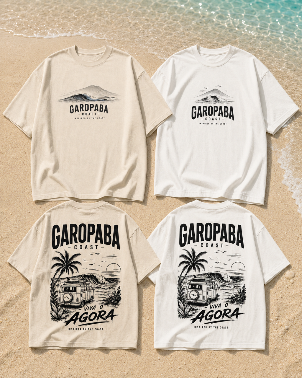 Camiseta Oversized Garopaba Coast – Viva o Agora
